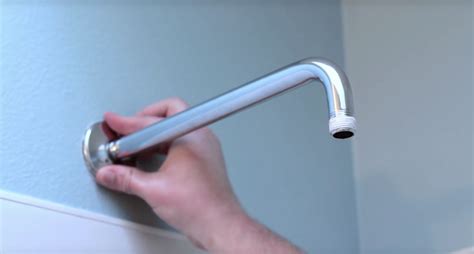 how to install shower head in wall