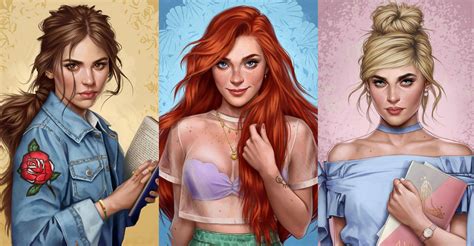 Disney Princesses Drawings Modern