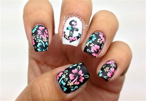 Anchor Fingernail Designs