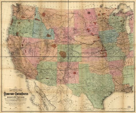 Map Of The West Of Mississippi River