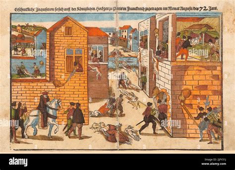 St Bartholomew's Day massacre, illustration Stock Photo - Alamy