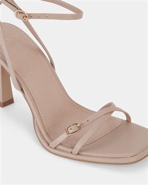 MATEO NUDE Open Toe Heels | Buy Women's HEELS Online | Novo Shoes NZ