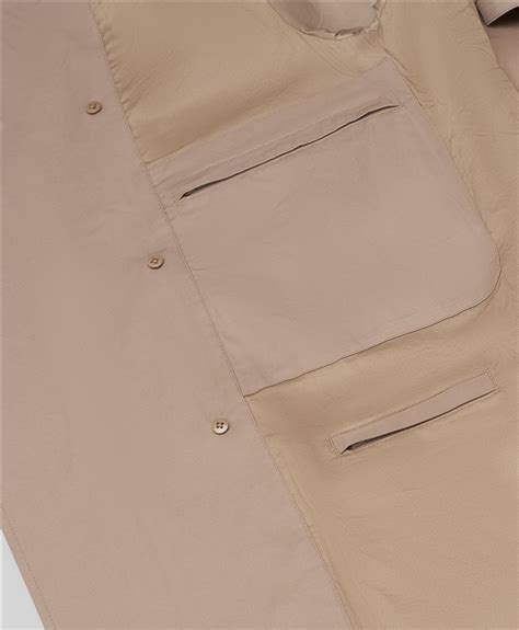 Плащ легкий двубортный из ткани с содержанием хлопка и с ...