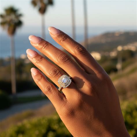 yellow gold square diamonds womens ring ct ipawnishop
