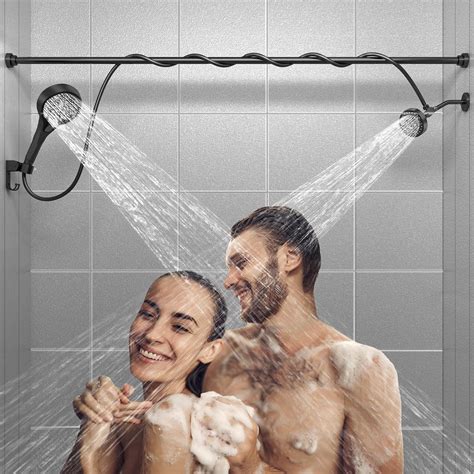 Dual Shower Head for Couples: High Pressure Double Shower Heads for Two
