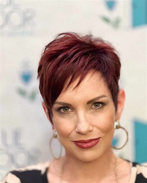 Rihanna Red Pixie Cut