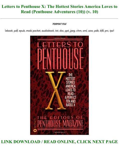 Read Book [PDF] Letters to Penthouse X: The Hottest Stories America