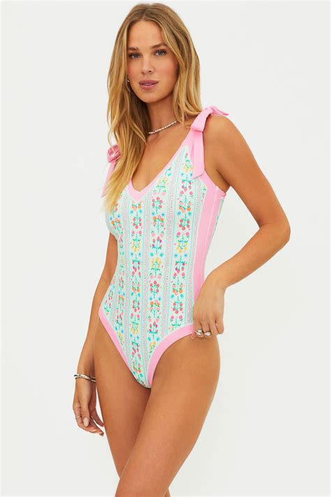 Beach Riot | Akira One Piece Fruit Blooms | Spring Floral One Piece