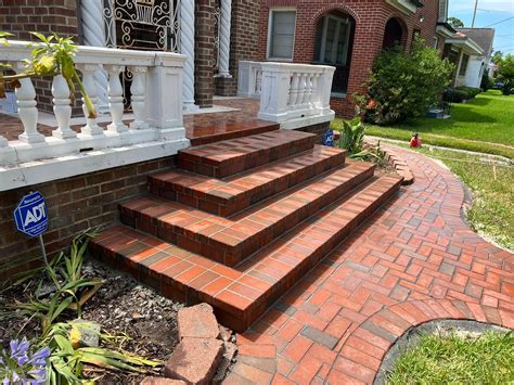 Brick Paver Steps and Walkway Installation in New Orleans, LA | Mudbug Pavers