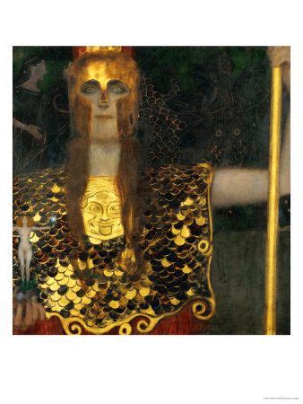 pallas athene  giclee print gustav klimt artcom klimt art