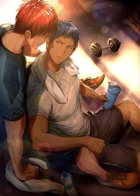 Aomine Daiki x Kagami Taiga / Kuroko no Basket Kagami Kuroko, Kagami ...