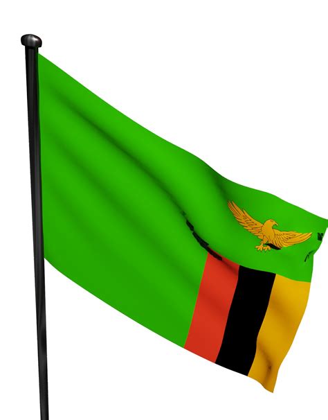The Zambian flag 3D model | CGTrader