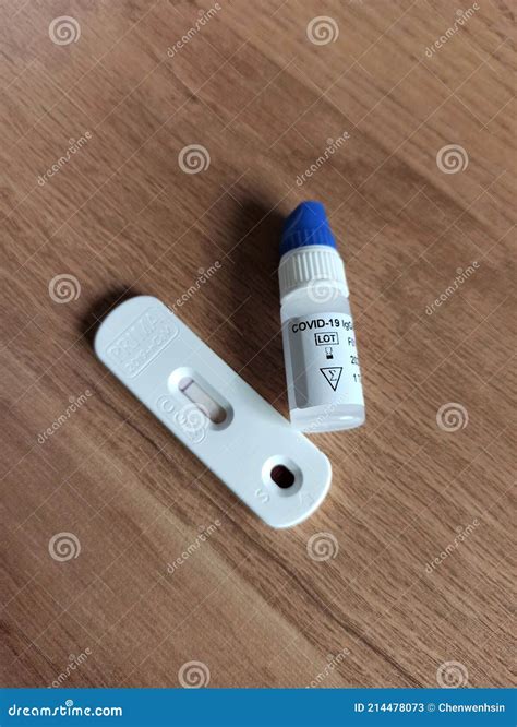 COVID-19 IgG/IgM Rapid Test Authorized for Home Use Editorial Stock