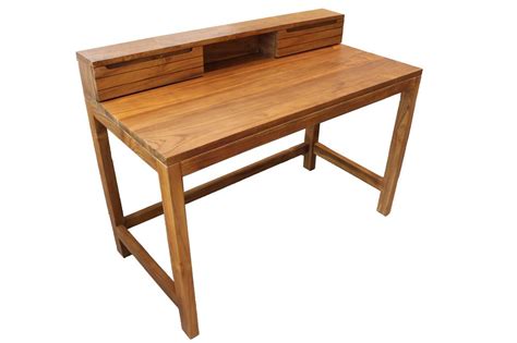 solid teak wood furniture study desk table selangor malaysia ct