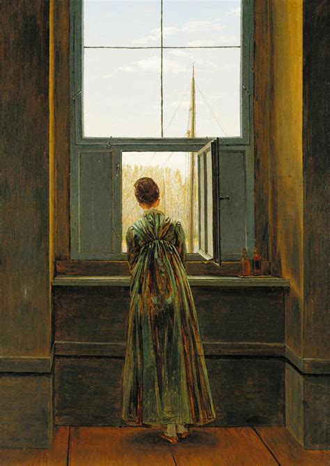 Woman at a Window Painting | Caspar David Friedrich Oil Paintings
