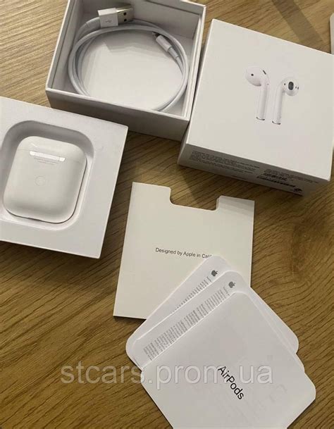 Навушники Apple AirPods 2 Original series 1:1 Bluetooth картонна ...