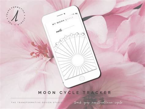 PRINTABLE Moon Cycle Tracker, Moon Tracker, Cycle Tracker, Moon Phase