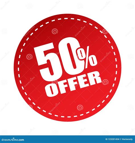 offer sticker stock illustration illustration  message