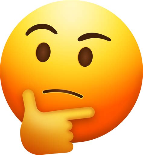 "Thinking Face" Emoji - Download for free – Iconduck