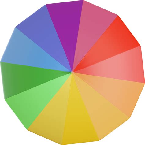 rainbow color umbrella 46158753 PNG