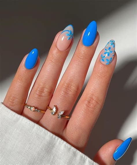 awe inspiring blue nails ideas designs    mani