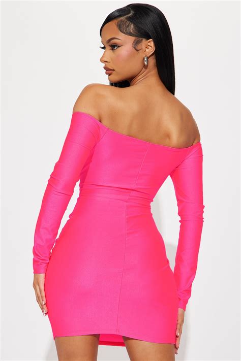 Ready For The After Party Mini Dress - Neon Pink | Fashion Nova