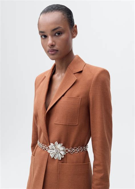 Cotton and linen-blend suit jacket - Women | MANGO USA