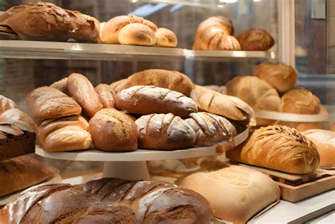 bakery shelf display  bread  stock photo public domain pictures
