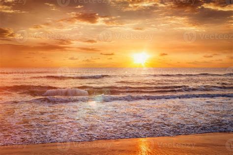 sunrise  beach  stock photo  vecteezy