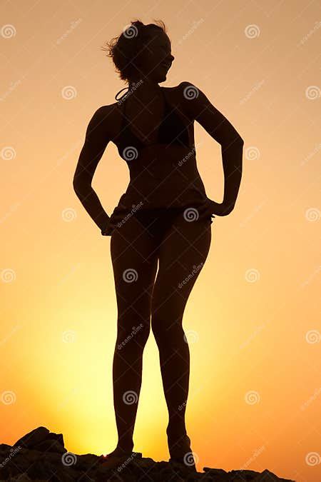 Beautiful female figure stock photo. Image of dusk, outdoors - 16507150