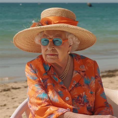 casual queen liz rmidjourney