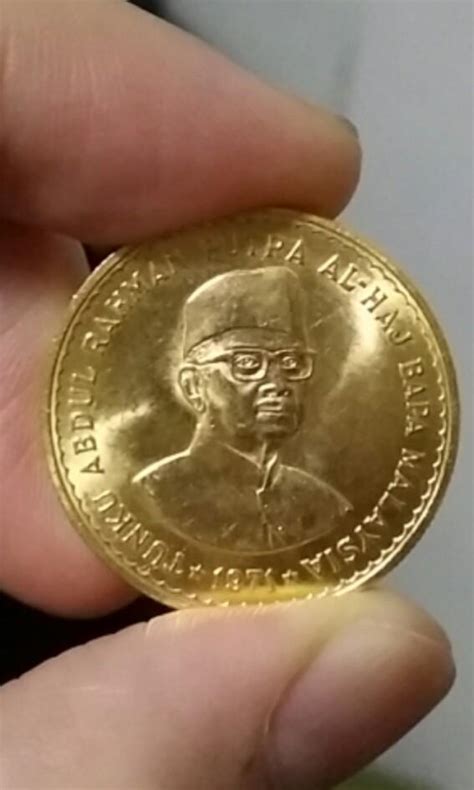 malaysia  tunku abdul rahman  ringgit gold coin hobbies toys