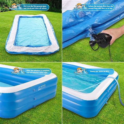 MEIHOME Family Full-Sized Inflatable Pools Thickened Family Lounge Pool