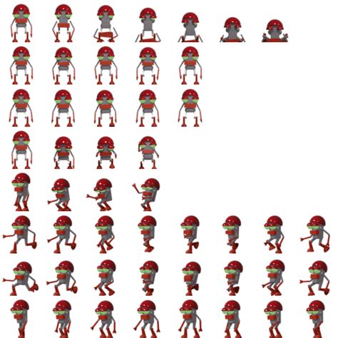 robot sprite sheet opengameartorg