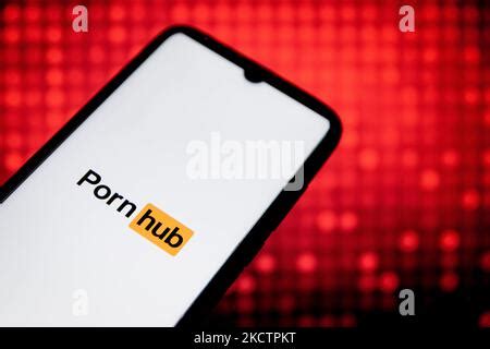 photo illustration  pornhub logo  displayed