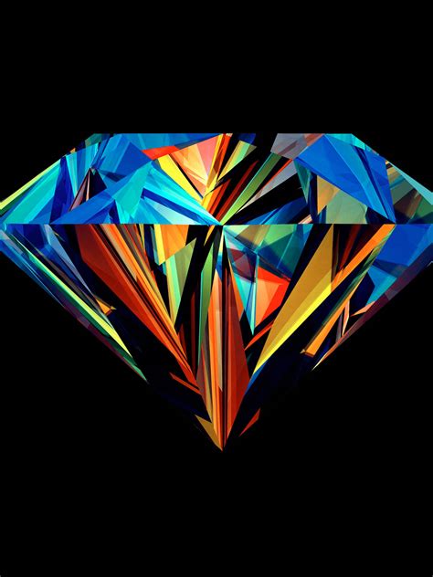 Download Colorful Amoled Diamond Abstract Art Wallpaper | Wallpapers.com