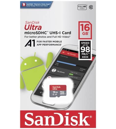Sandisk Ultra microSDHC UHS-I 16GB Class 10