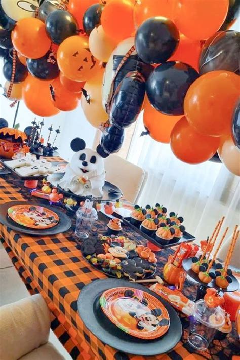 Mickey Mouse Halloween Halloween Party Ideas | Photo 2 of 26 in 2024 ...