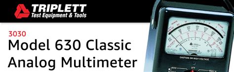 Triplett 3030 Classic Analog Voltmeter, 25 Ranges and Functions : Amazon.ca: Tools & Home ...