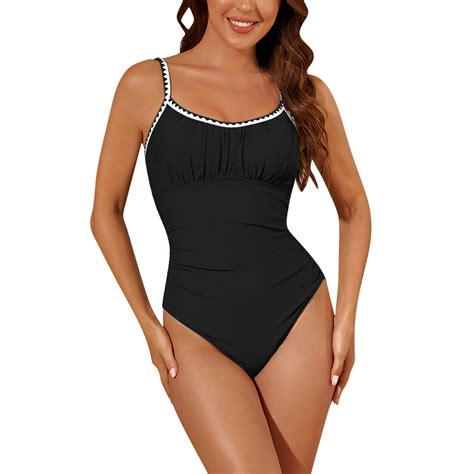 UTSJKR Women's Sexy One Piece Swimsuit Tummy Control Bathing Suits