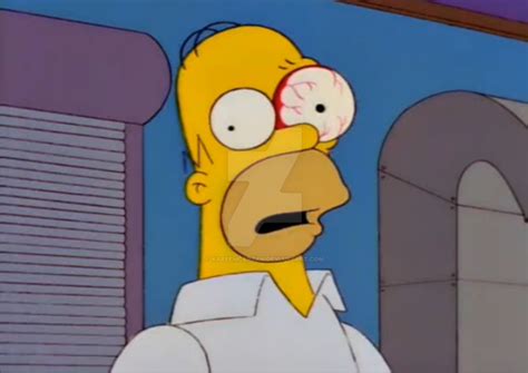 homer simpson eye socket pops   kareemcarzan  deviantart