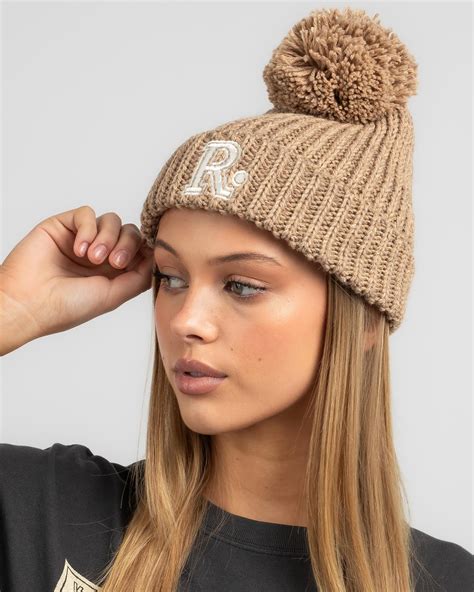 Rusty Academy Beanie In Taupe - FREE* Shipping & Easy Returns - City ...