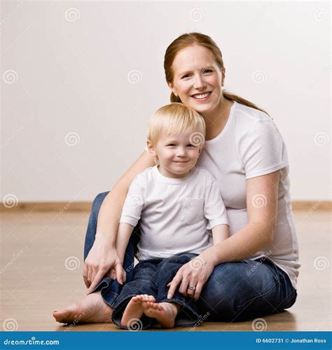 Mother posing with son stock image. Image of full, western - 6602731