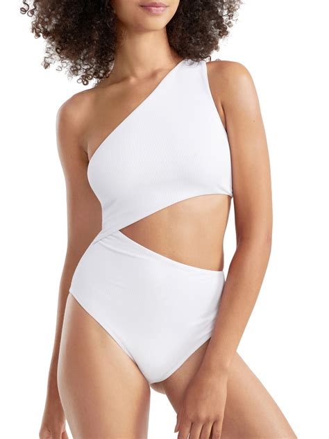 Celine Solid One-Piece Swimsuit - Walmart.com