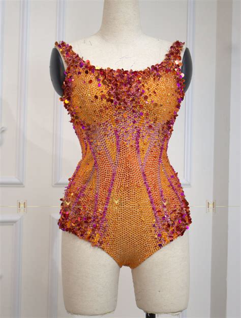 Full set Lover body suits Orange and Pink version Beading Taylor Body
