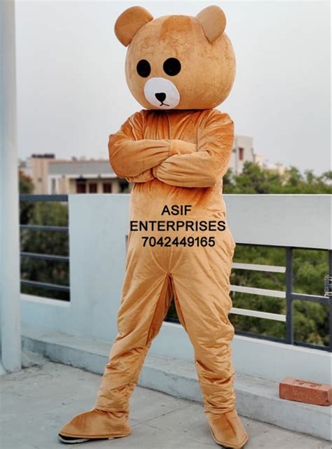 Yellow Plain Teddy Bear Mascot, Size: 6 Feet at ₹ 7500/piece in New ...