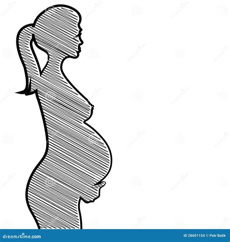 Pregnant Naked Woman Stock Illustration | CartoonDealer.com #22462606