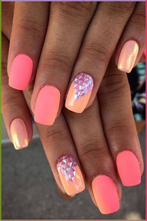 exciting vibrant summer nails    vacation nails beach
