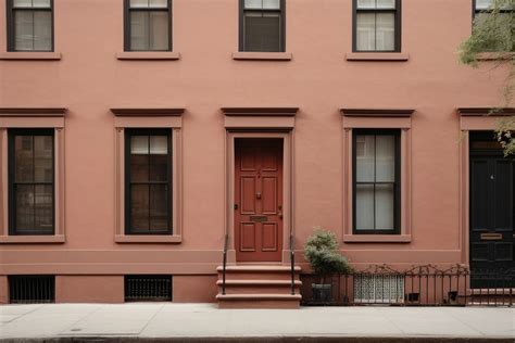 Brownstone architecture building house. AI | Free Photo - rawpixel