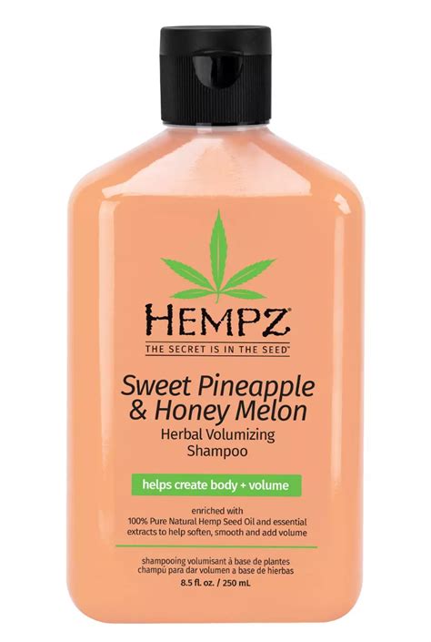Hempz Растительный шампунь для придания объёма, шампунь, Ананас и ...